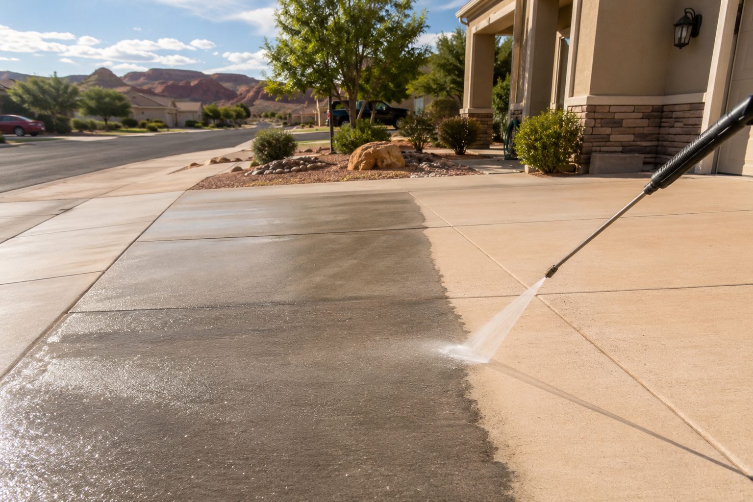 Pressure washing services in St. George, Utah